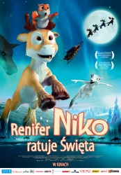 plakat: Renifer Niko ratuje święta