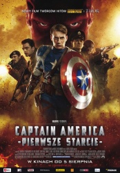 plakat: Kapitan Ameryka: Pierwsze starcie