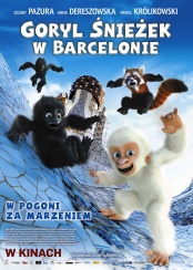 plakat: Goryl Śnieżek w Barcelonie