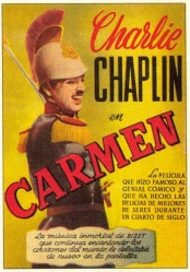 plakat: Charlie gra Carmen