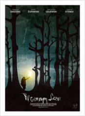 plakat: W ciemnym lesie
