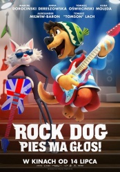 plakat: Rock Dog. Pies ma głos! 